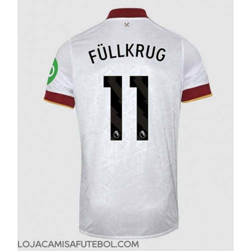 Camisa de Futebol West Ham United Niclas Fullkrug #11 Equipamento Alternativo 2024-25 Manga Curta